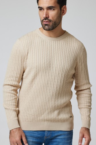 Men cable knit - knit, sweater