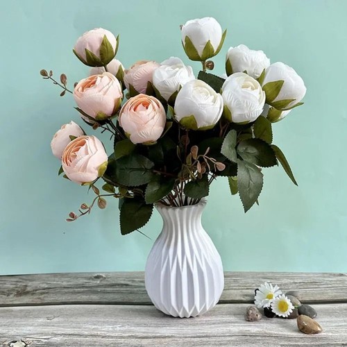 Art plastic flower vase - art,