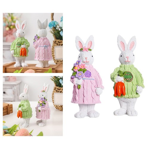 Cute hand painted easter bunny - painted,