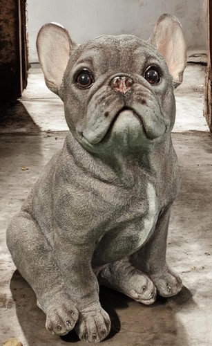 French bulldog figurine large - french,