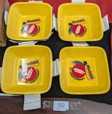 4x Vintage Weetabix 70th Anniversary Ceramic Cereal Bowls Boxed 14cm 350ml