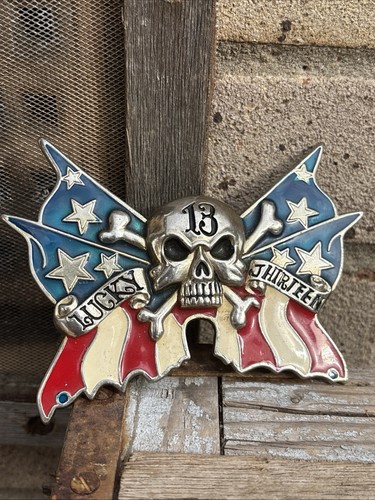 Skull crossbones belt buckle - belt,
