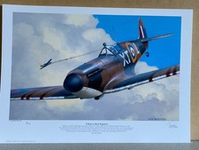 NO 2 signed ltd ed  603 sqd WW2 AVIATION art print  Spitifre Ace Basil Stapleton