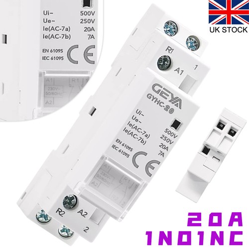 Pole 20a contactor din rail - 20a,