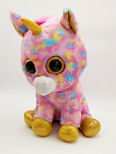 Large TY Beanie Boo Fantasia The Unicorn Pink Soft Toy 18"