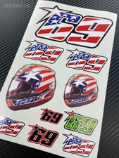 Nicky Hayden 69 Stickers Set Sheet 10 Stickers MotoGP Kentucky Kid