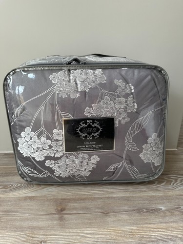 Quilted bedspread set grey - set,