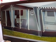 Isabella Capri Coal awning with Isafix carbon poles, bolon and curtains.