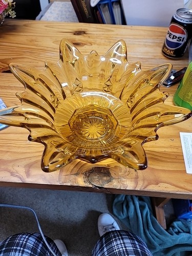Stunning vintage amber glass - vintage,