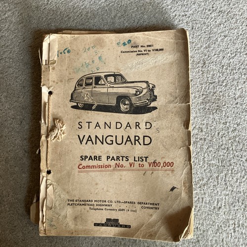 Standard vanguard parts - ,