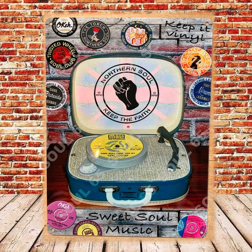 Northern soul metal sign - northern,
