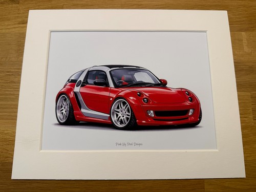 Smart roadster cartoon style - roadster,