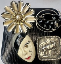 Vintage brooch bundle mask - brooch,