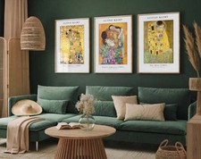 Set Of 3 Gustav Klimt Canvas