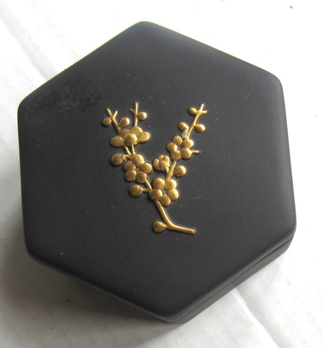 Wedgwood black basalt trinket - black,