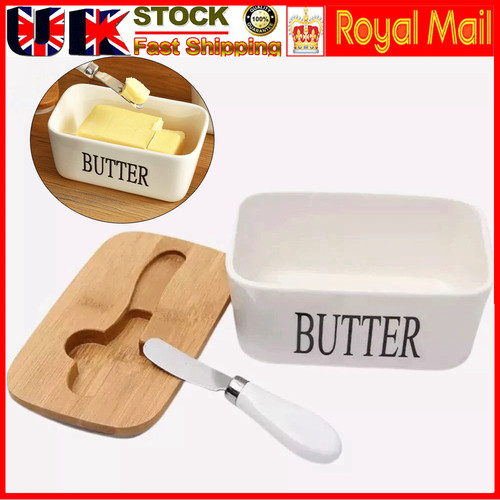 Ceramic butter dish with lid - butter,