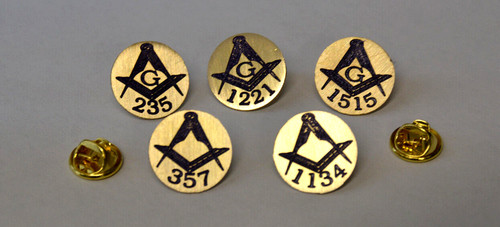 Masonic lapel badge tie pin - tie,
