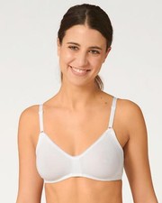 Sloggi Basic+ Bra Ladies Cotton Rich Wireless Non Padded Everyday Comfort Bra
