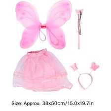 Kids Fairy 4PCS Pink Halloween