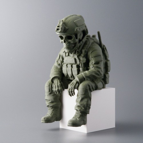 Skeleton soldier shelf sitter - soldier,