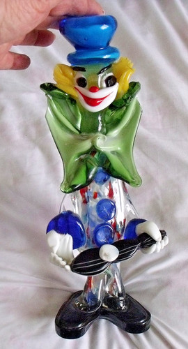 Very rare murano clown - 💚,