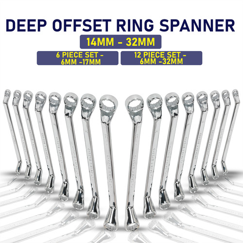 Offset ring spanners - offset, &