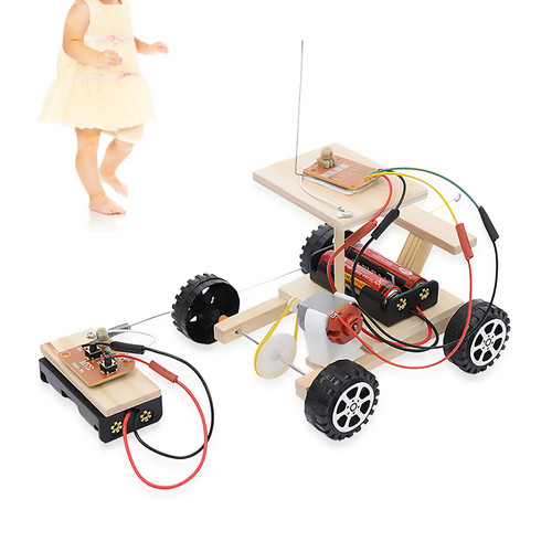 Diy wooden car model kit - rc,