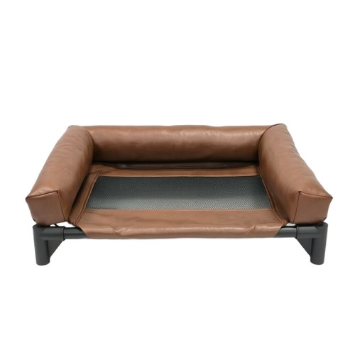 Elevated dog bed with - with, side