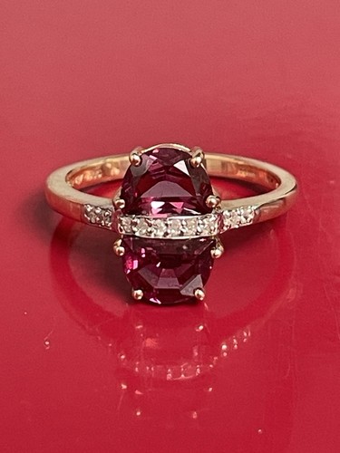 Ider rubellite diamond - rubellite, 9k