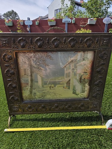 Vintage fireplace picture - vintage,