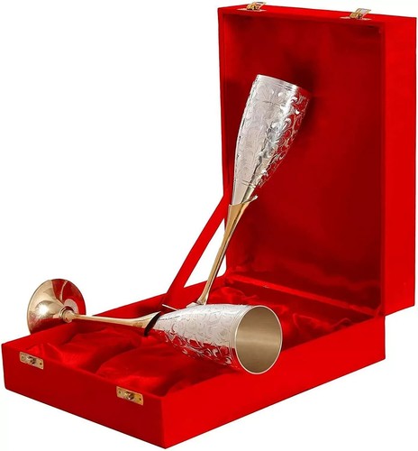 Silver plated brass - plated, champagne