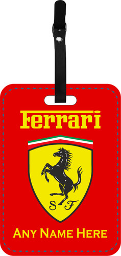 Ferrari luggage tag - ferrari, label