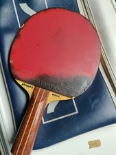 Vintage Stiga Kjell Johansson Table Tennis Racket  1970s plus stiga bag.