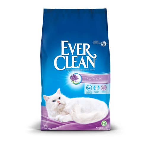 Lavender clumping cat litter - clumping,