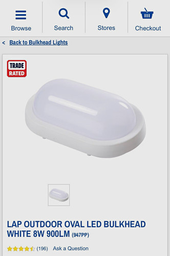 Luceco ip54 oval - luceco, bulkhead