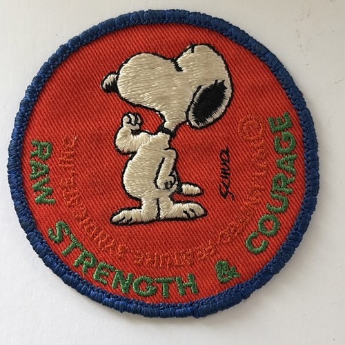 Vintage 1970s snoopy patch - patch, raw