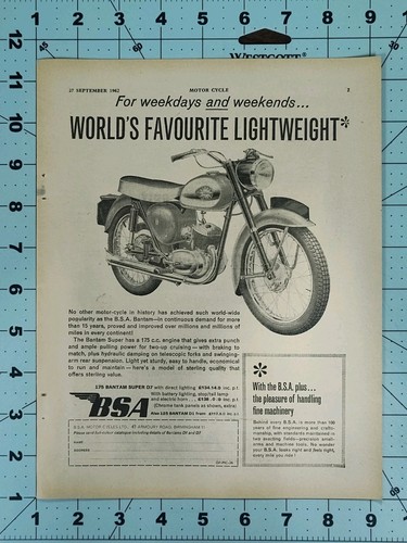 1962 bsa bantam super 175cc - bantam,