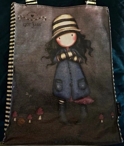 Gorjuss grey printed canvas - grey,