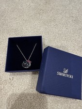 Brand New Swarovski Silver Tone Necklace with Hello Kitty Crystal