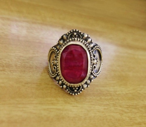 Handmade oval ruby - handmade,
