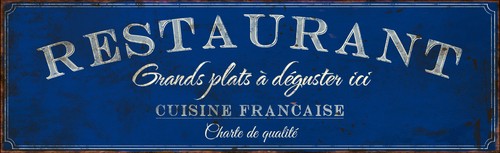 Large 49cm restaurant plaque - 49cm,