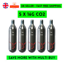 THREADED  CO2 16g Canisters 5x