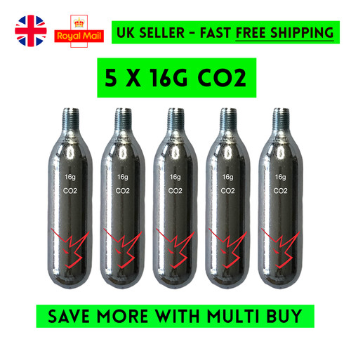 Threaded co2 16g - canisters, 5x