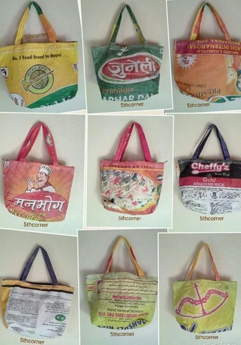 Recycled rice sack - sack, bag