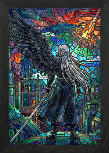 Sephiroth stained glass art - sephiroth, #2