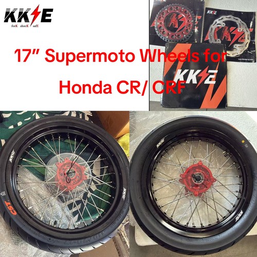 Kke supermoto wheels tires - 17",
