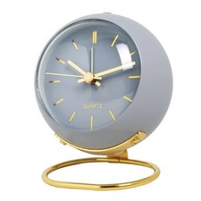 Non-ticking Silent Alarm Clock With Quartz Vintage Bedside Bell Analog Retro