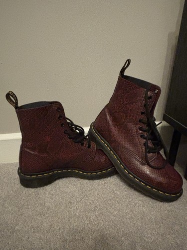Martens wine red python - wine,