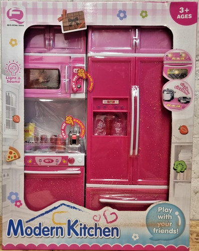 Pink mini kitchen fridge - fridge, oven