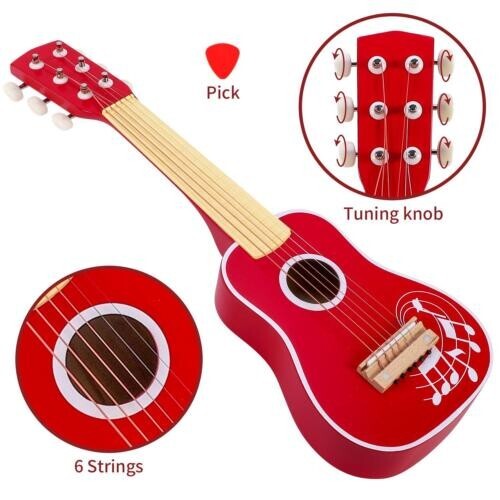 Soka wooden red - red, musical